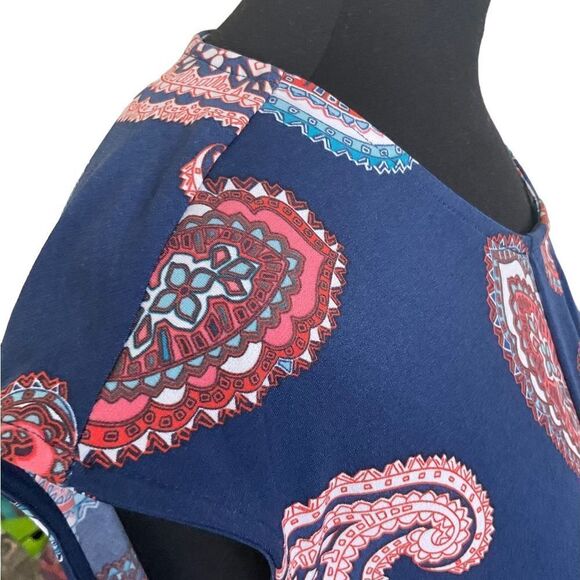 LIZ Claiborne Sleeveless Paisley Print Blouse Size M - Picture 8 of 11